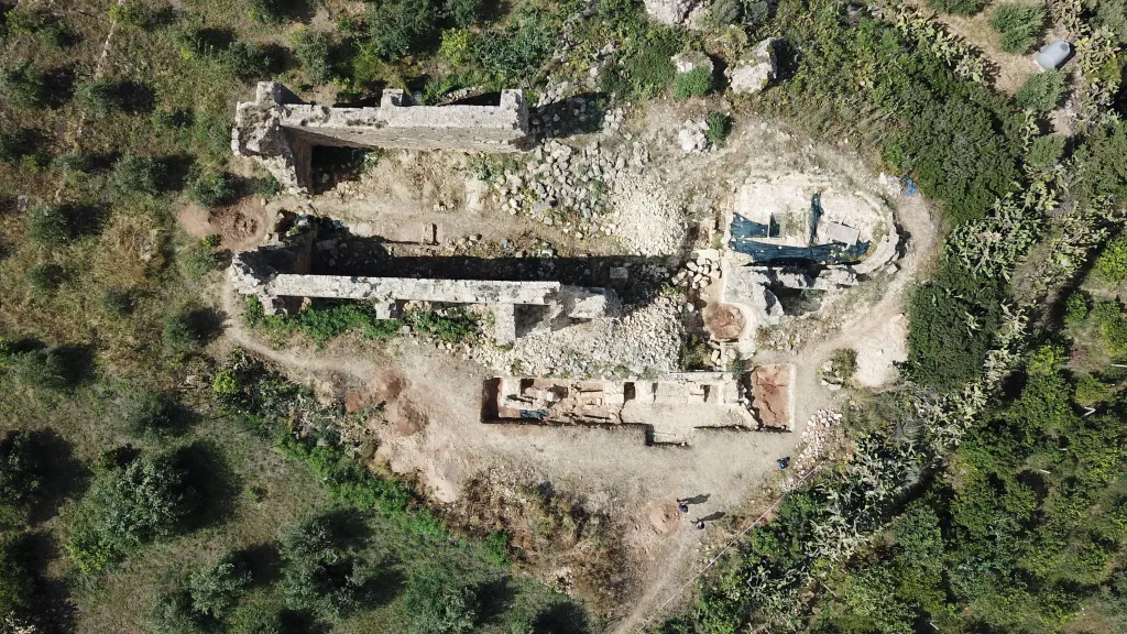Wykopy archeologiczne w roku 2018 - widok z góry. Fot. P. Wroniecki 