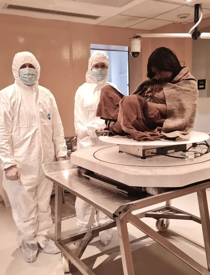 Badania w Muzeum Archeologii Wysokogórskiej w Argentynie w 2023 r. Źródło: dr Dagmara Socha 