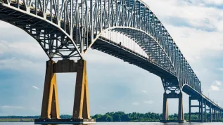 Francis Scott Key Bridge na rzece Patapsco, Adobe Stock