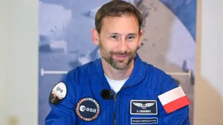 16.04.2025. Astronauta Sławosz Uznański-Wiśniewski. PAP/Radek Pietruszka 
