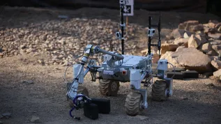 06.09.2024. 10. edycja zawodów łazików marsjańskich European Rover Challenge na terenie Akademii Górniczo-Hutniczej w Krakowie. PAP/Łukasz Gągulski