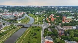 Veduta del fiume Warta e Ostrów Tumski a Poznań, foto: Adobe Stock