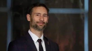 18.10.2025. Astronauta Europejskiej Agencji Kosmicznej dr Sławosz Uznański-Wiśniewski. PAP/Marian Zubrzycki