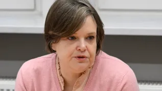 , 06.02.2026. Wiceministrer nauki i szkolnictwa wyższego Karolina Zioło-Pużuk podczas śniadania prasowego poświęconego nowemu modelowi ewaluacji jakości działalności naukowej, 6 bm. w siedzibie MNiSW w Warszawie. (jm) PAP/Radek Pietruszka