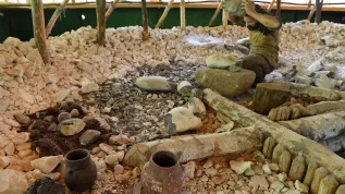 19.06.2019. Muzeum archeologiczne i rezerwat "Krzemionki" w Krzemionkach pod Ostrowcem Świętokrzyskim. PAP/Piotr Polak