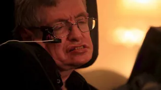 11.12.2006. Brytyjski naukowiec Stephen Hawking. PAP/EPA/PAVEL WOLBERG