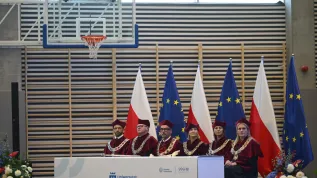 Gdańsk, 01.10.2026. Inauguracja roku akademickiego na Uniwersytecie Gdańskim, 1 bm. Uroczystość odbyła się w nowo powstałym Centrum Sportowym UG. PAP/Adam Warżawa