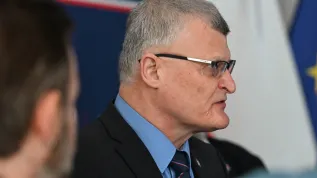 08.10.2026. Główny Inspektor Sanitarny Paweł Grzesiowski. PAP/Wojtek Jargiło