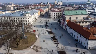 Lublin, 23.02.2025. Stare Miasto Plac Litewski. (wj/awol) PAP/Wojtek Jargiło