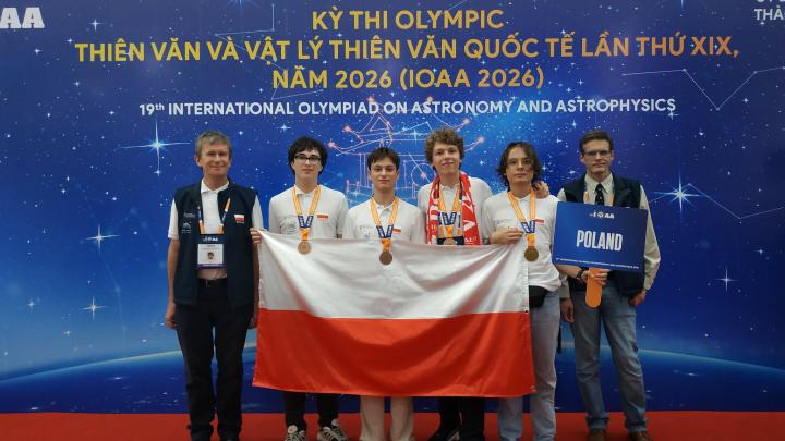 Medale Polaków na międzynarodowej olimpiadzie astronomicznej