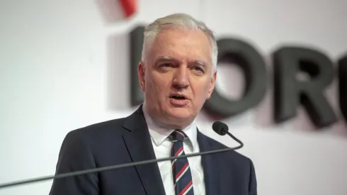 Wicepremier, minister nauki i szkolnictwa wyższego Jarosław Gowin podczas konferencji NKN Forum Łódź, 18 bm. pt. „Statut uczelni a ustawa 2.0” zorganizowanej w Zatoce Sportu Politechniki Łódzkiej. Fot. PAP/Grzegorz Michałowski 18.092.2019