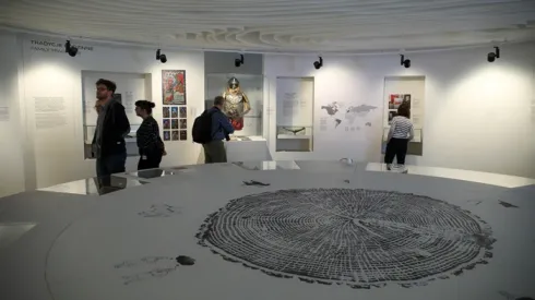 Warszawa, 14.06.2024. Nowa wystawa czasowa "Potęga Opowieści. Od dawnej kroniki do nowoczesnego muzeum" w Muzeum Historii Polski w Warszawie (az/dw) PAP/Albert Zawada