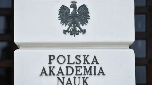 , 07.04.2021. Pałac Staszica w Warszawie, siedziba Polskiej Akademii Nauk. PAP/Radek Pietruszka