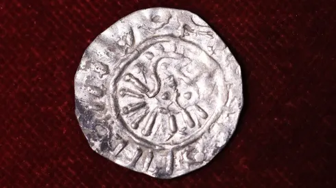  24.09.2021. Denar jednostronny typu Princes Polonie.  PAP/Leszek Szymański