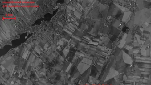 Zdjęcia z satelitów PIAST. Borówiec. Źródło: Konsorcjum PIAST