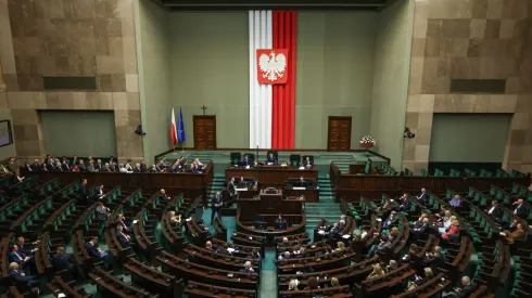 W30.04.2026. Posłowie na sali plenarnej Sejmu. PAP/Albert Zawada