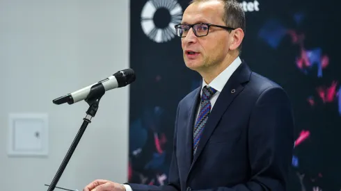 29.01.2024. Rektor SWPS prof. Roman Cieślak. PAP/Piotr Nowak