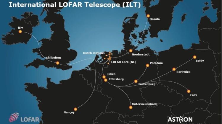 Rozmieszczenie stacji LOFAR w Europie. Źródło: LOFAR. 