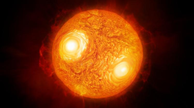 Artystyczna wizja gwiazdy Antares. Źródło: ESO/M. Kornmesser 