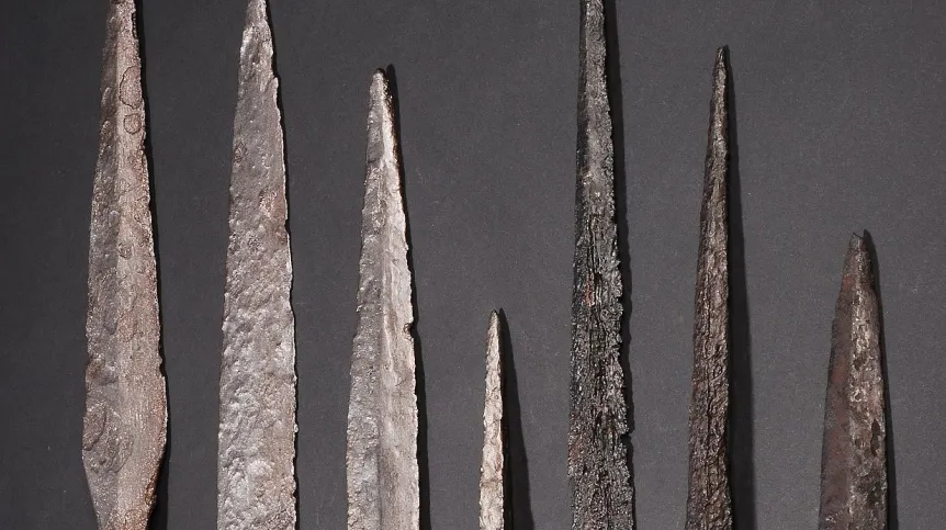 Groty wyłowione z jeziora obok Ostrowa Lednickiego. Fot. M. Jóźwikowska.