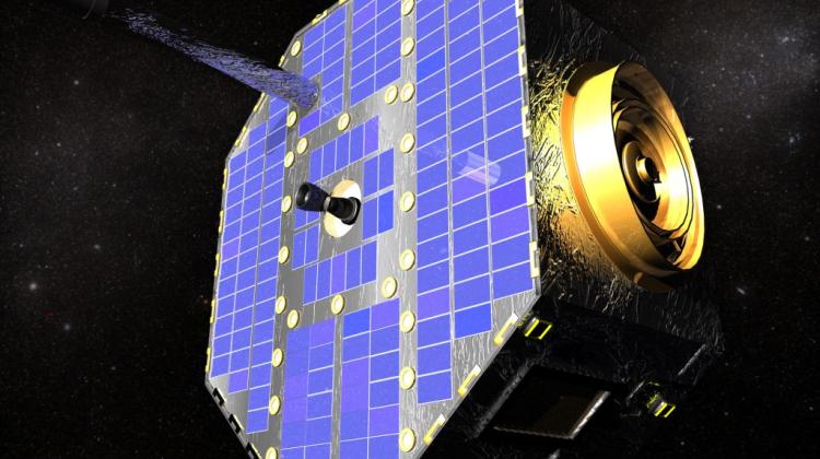 Artystyczna wizja sondy IBEX. Źródło: NASA.