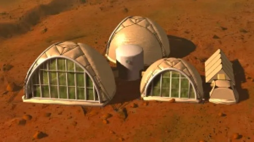 Projekt Bazy Marsjańskiej. Źródło: Mars Society Polska