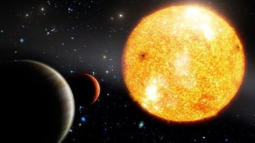 Artystyczna wizja układu planetarnego HIP 11952. Źródło: Timotheos Samartzidis. 