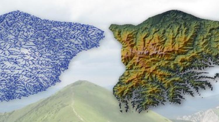 Ziemskie masywy górskie współdzielą te same uniwersalne cechy. Stają się  one widoczne, gdy mapy topograficzne (tu: Alp Liguryjskich) przekształca  się w mapy grani. (Źródło: IFJ PAN)
