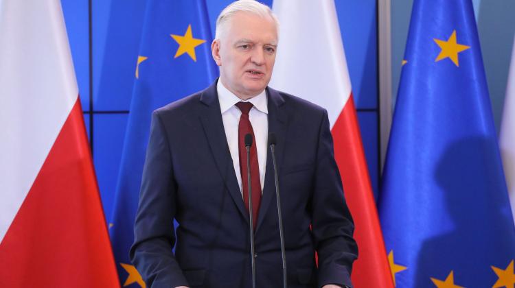 Minister nauki i szkolnictwa wyższego Jarosław Gowin. PAP/Paweł Supernak 11.03.2020