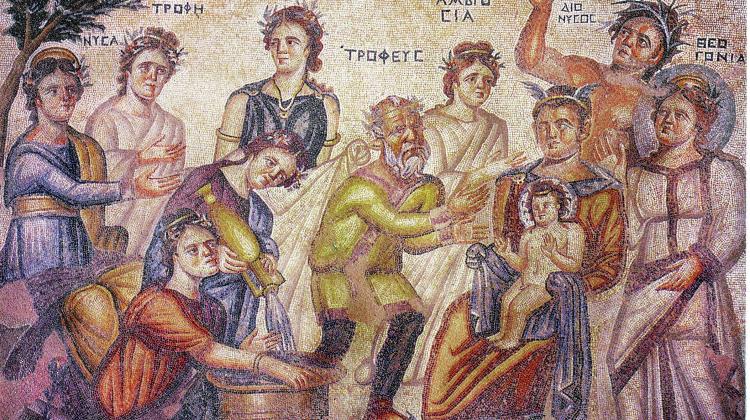 Starożytna mozaika z domu w Nea Pafos na Cyprze. Fot. W. Jerke