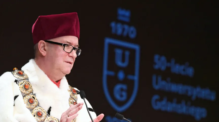 20.03.2019. Rektor UG dr hab. Jerzy Piotr Gwizdała. PAP/Adam Warżawa