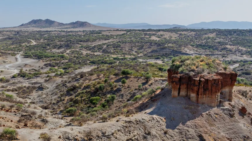 Wąwóz Olduvai w Tanzanii. Fot. Adobe Stock