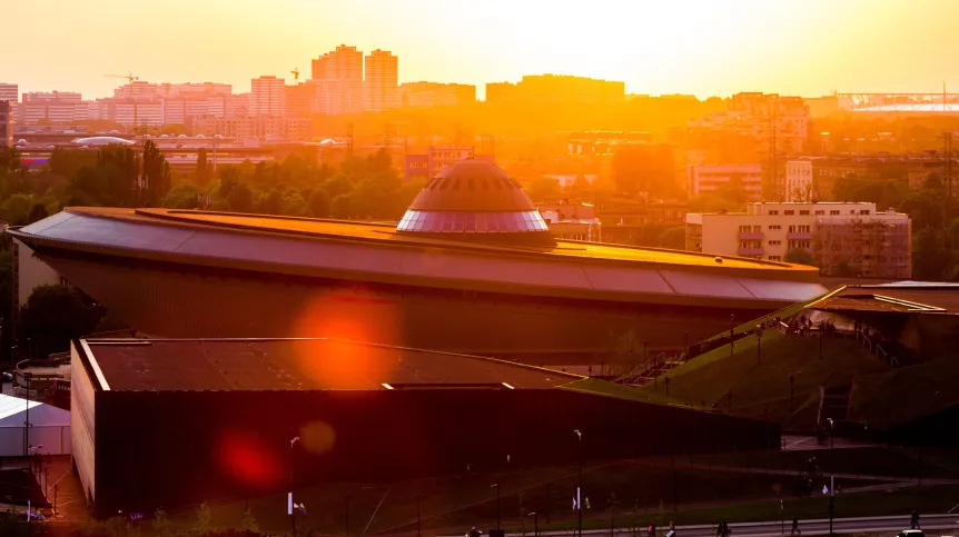 Katowice, 14.05.2016. Widok na panoramę Katowic (zuz) PAP/Andrzej Grygiel