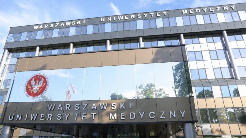 6.05.2024. Gmach rektoratu Warszawskiego Uniwersytetu Medycznego. PAP/Rafał Guz