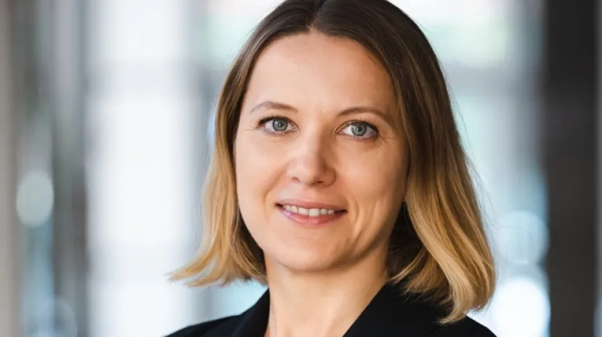 Dr Kornelia Mikuła, laureatka stypendium LifeArc, kierowniczka Biura Transferu Technologii w Międzynarodowym Instytucie Biologii Molekularnej i Komórkowej w Warszawie (fot. MIBMiK)