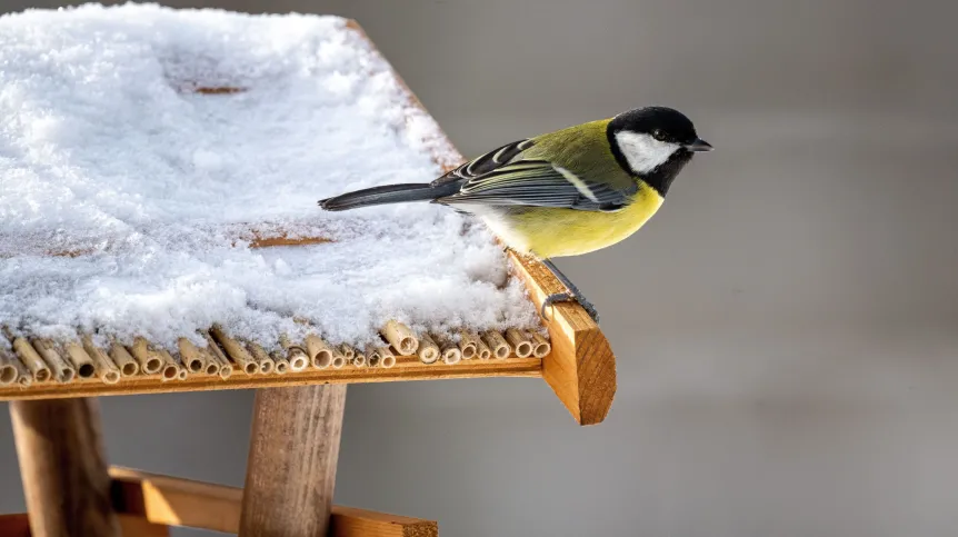 29.11.2023. Sikora bogatka (Parus major). PAP/Darek Delmanowicz