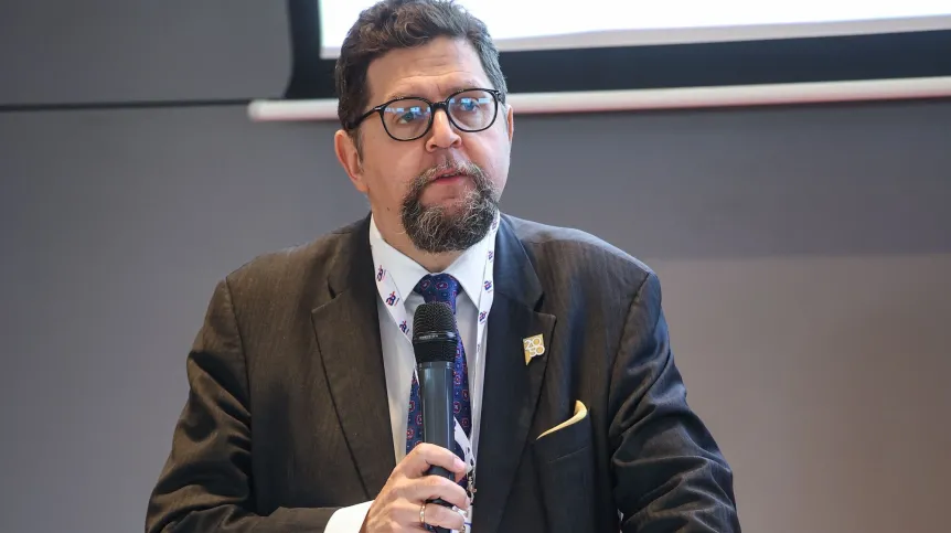 08.04.2025. Podsekretarz stanu w Ministerstwie Nauki i Szkolnictwa Wyższego Andrzej Szeptycki. PAP/Łukasz Gągulski