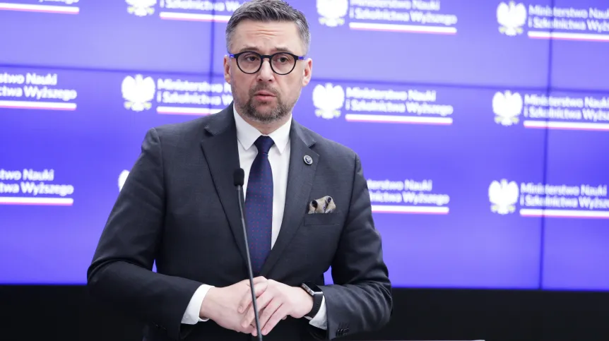  23.01.2026. Minister nauki i szkolnictwa wyższego Marcin Kulasek. PAP/Tomasz Gzell
