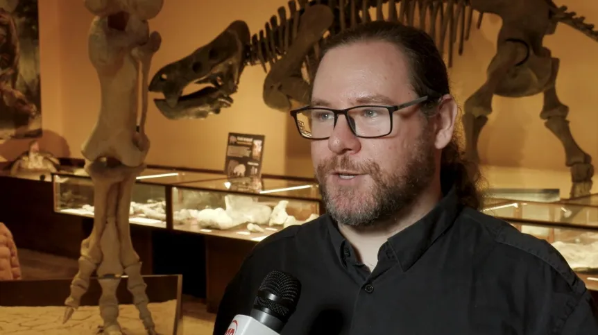 Na zdjęciu dr Tomasz Szczygielski, Instytut Paleobiologii PAN. Źródło: PAP