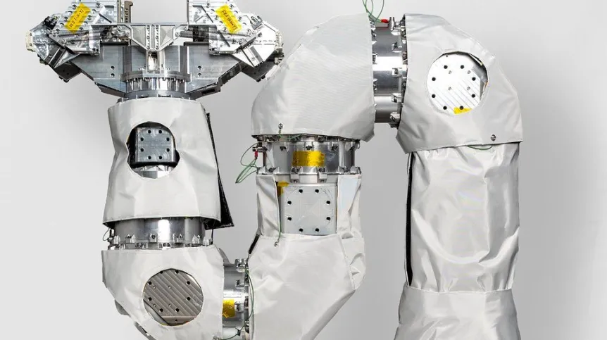 Ramię robotyczne TITAN produkcji PIAP Space. Fot. materiały prasowe
