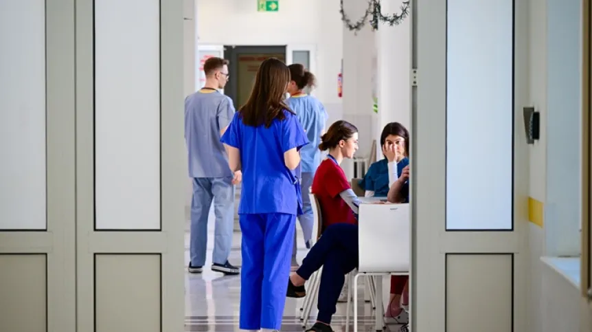 Uniwersytecki Szpital Kliniczny nr 1 PUM w Szczecinie. PAP/Marcin Bielecki