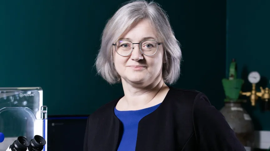 Na zdjęciu prof. Julita Kulbacka. Fot. Krzysztof Ćwik