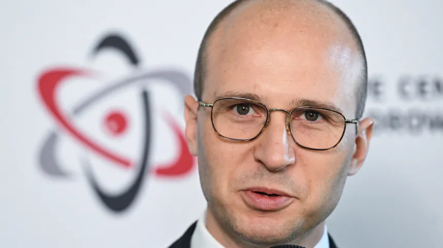 24.09.2025. Dyrektor Narodowego Centrum Badań Jądrowych prof. dr hab. inż. Jakub Kupecki. PAP/Radek Pietruszka
