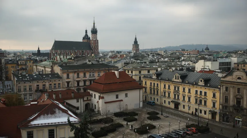 28.11.2025. Widok na Kraków. PAP/Łukasz Gągulski