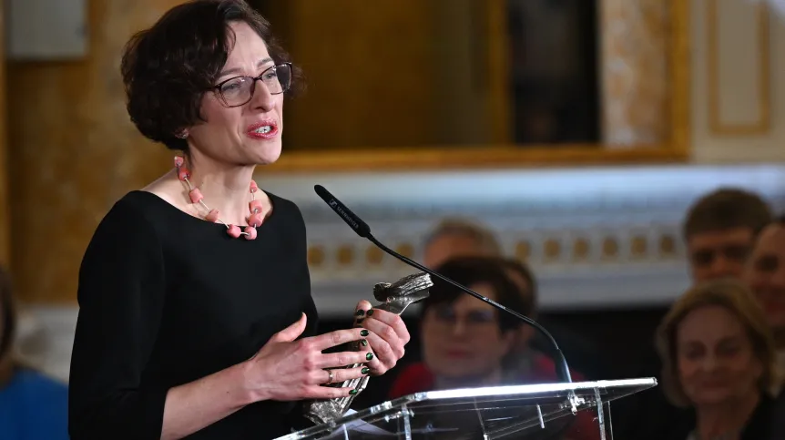 03.12.2025. Prof. Ewelina Knapska podczas gali wręczenia Nagród Fundacji na rzecz Nauki Polskiej na Zamku Królewskim w Warszawie. PAP/Radek Pietruszka