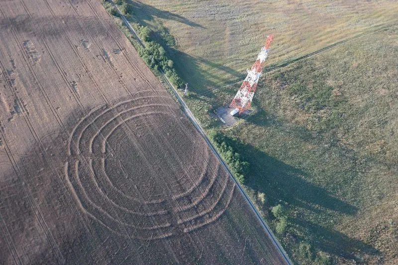 Kręgi z lotu ptaka. Fot. Norbert Pająk