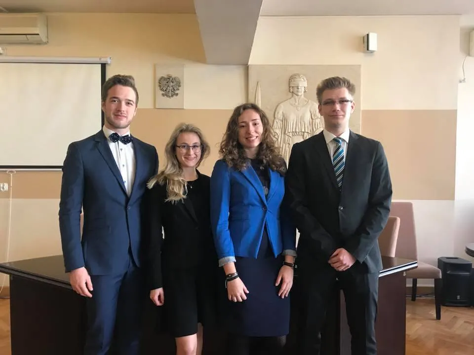 Finaliści The Telders International Law Moot Court Competition. Źródło: UŁ