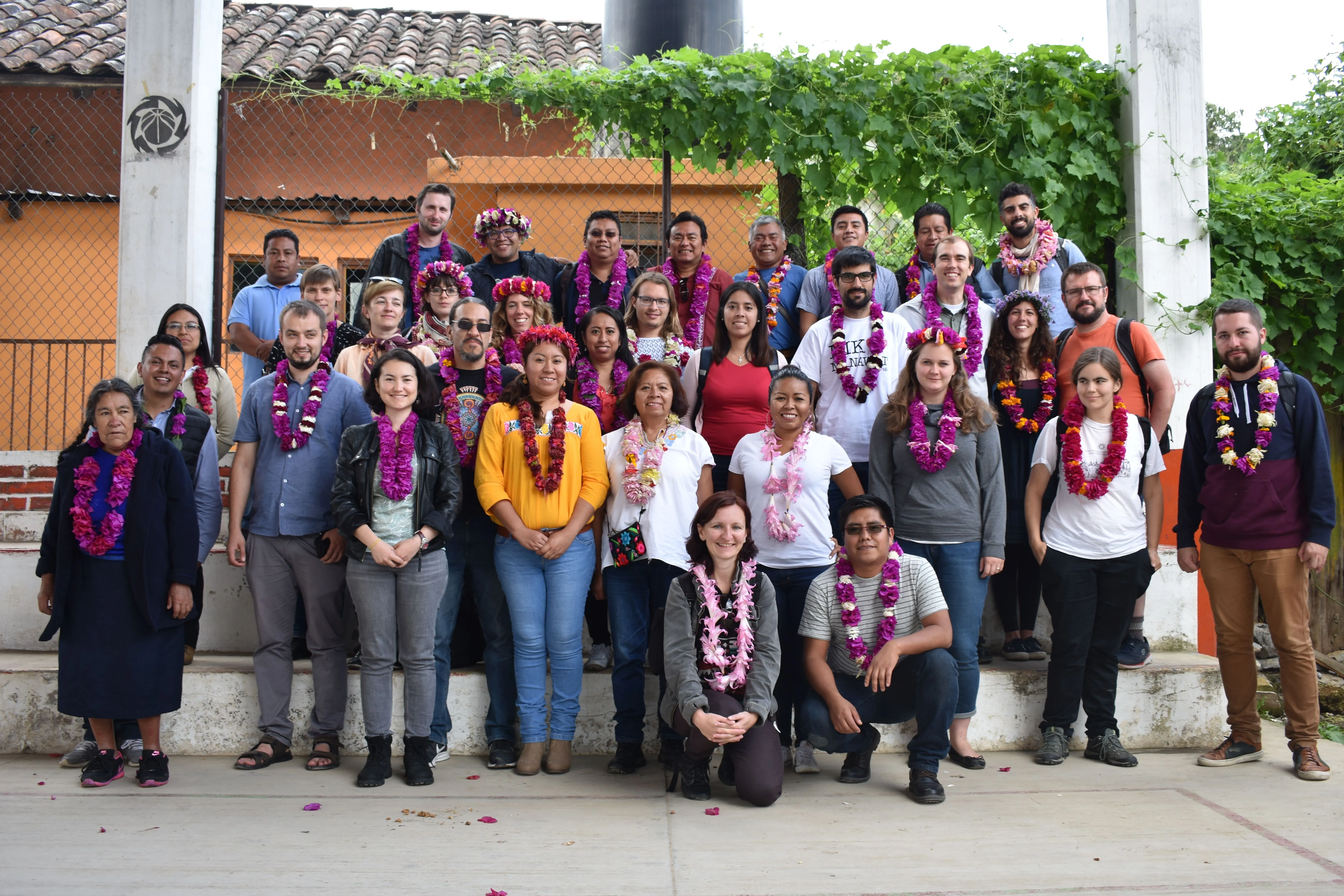 Uczestnicy szkoły terenowej projektu Zaangażowana humanistyka, San Miguel Tenango, Puebla, Meksyk, Fot. Engaged Humanities Project, Uniwersytet Warszawski   