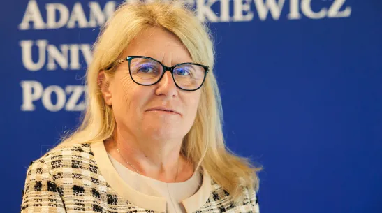 18.09.2023. Rektor UAM prof. Bogumiła Kaniewska. PAP/Marek Zakrzewski