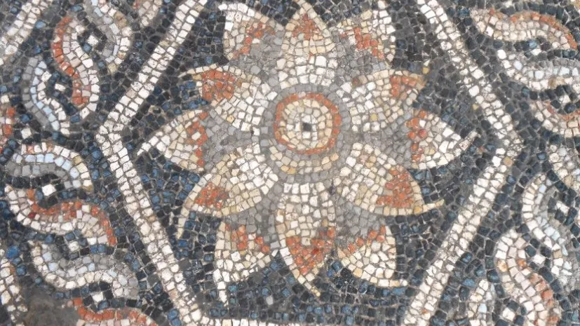 Mozaika odkryta w Aleksandrii. Fot. R.Kucharczyk/ PCMA UW